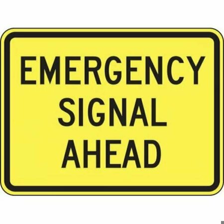 ACCUFORM CROSSING SIGN EMERGENCY SIGNAL AHEAD FRW733DP